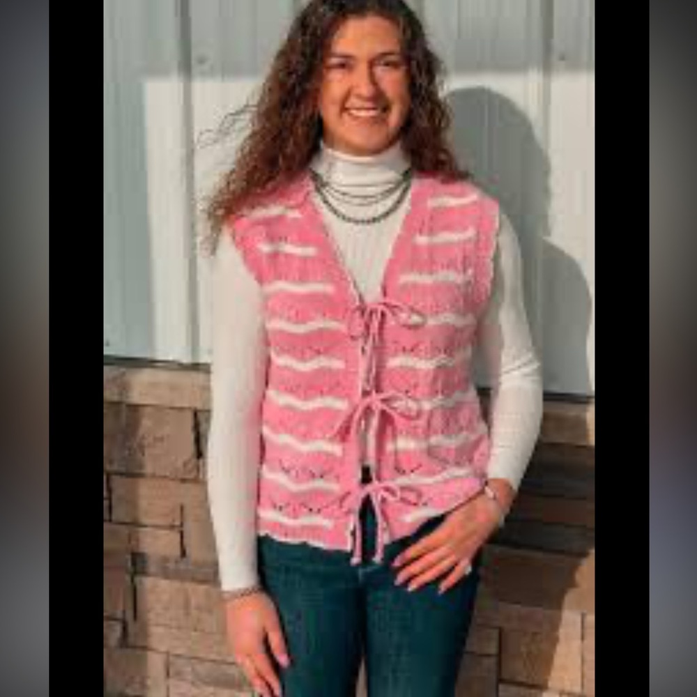 NWT Main Strip Sweater Vest